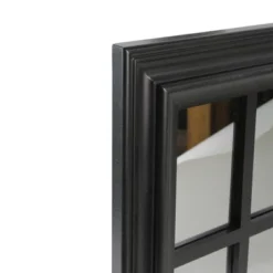 Northlight 17" Black Contemporary Square Windowpane Wall Mirror -Northlight GUEST dcd7f281 1f63 4e53 ac4f bdfc8c207543