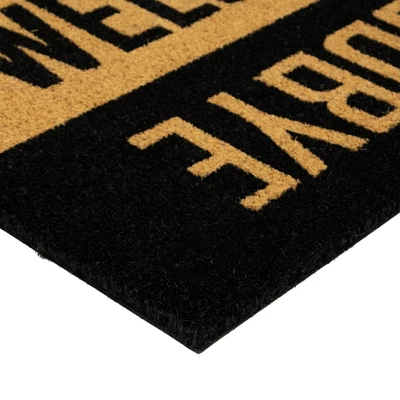 Northlight Natural Coir "Welcome Goodbye" Outdoor Doormat 18" X 30" 7 Northlight Natural Coir "Welcome Goodbye" Outdoor Doormat 18" X 30" - Image 5