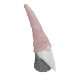 Northlight 11" Pink And Gray Standing Gnome Christmas Decoration -Northlight GUEST de8eb528 d8b5 4e96 ab02 a446b6b837e0