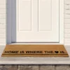 Northlight Natural Coir Outdoor Rectangular "Home Is Where The Heart Is" Doormat 16" X 48" -Northlight GUEST e32d7aef 6a86 4da9 8ea6 89ee7406b8a2