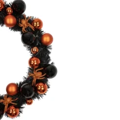 Northlight Orange Spiders And Ornaments Halloween Wreath, 18-Inch, Unlit -Northlight GUEST e4175992 a33c 46b0 bdf9 2253bfd83f4f