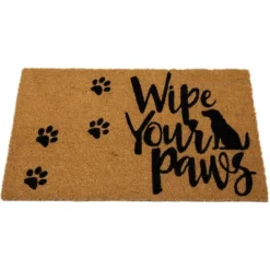 Northlight Natural Coir "Wipe Your Paws" Outdoor Doormat 18" X 30" -Northlight GUEST e441bde9 e8dc 4b21 b35e 686f3deed125