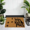 Northlight Natural Coir "Wipe Your Paws" Outdoor Doormat 18" X 30" -Northlight GUEST e57089ec 6cfd 4525 877c bd7e255e708c