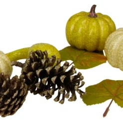 Northlight Set Of 12 Crackled And Glittered Fall Pumpkin, Gourd, Berry, Pine Cone Decoration Set -Northlight GUEST e68b4b25 87ac 496b a1e7 b916c064d414