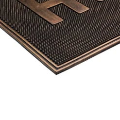 Northlight Gold Finish "Home" With Paw Print Rubber Doormat 18" X 30" -Northlight GUEST e6b3b061 b266 4610 b350 98343ac1a756