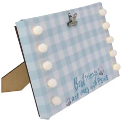 Northlight LED Lighted "Best Friends With Paws" Canvas With Photo Clip 10.25" -Northlight GUEST e720a6be 8509 4ae4 bbb1 ff8e3ca996e3