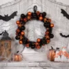 Northlight Orange Spiders And Ornaments Halloween Wreath, 18-Inch, Unlit -Northlight GUEST e86625e0 cf4e 4862 8727 7fbbea2c3020