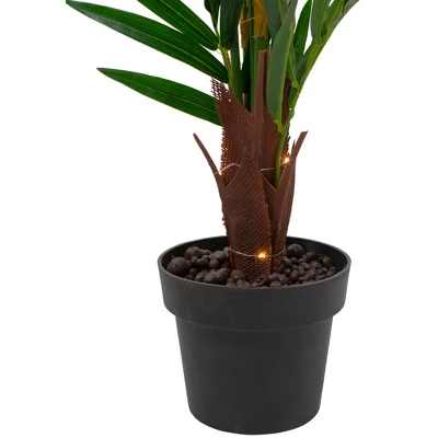 Northlight 42" LED Lighted Potted Artificial Ravenea Palm Plant 5 Northlight 42" LED Lighted Potted Artificial Ravenea Palm Plant - Image 3