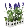 Northlight 11.75" Flowering Lavender Artificial Plant In Picket Fence Container - Green/Purple 2 Northlight 11.75" Flowering Lavender Artificial Plant In Picket Fence Container - Green/Purple -Northlight GUEST eaa23e20 e05a 4398 b5b8 5d2f04bc2294