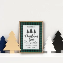 Northlight 16" Buffalo Plaid Wooden Framed "Farm Fresh Christmas Trees" Wall Decor 7 Northlight 16" Buffalo Plaid Wooden Framed "Farm Fresh Christmas Trees" Wall Decor -Northlight GUEST eb7896e1 75df 4a98 8850 b270fba8e239