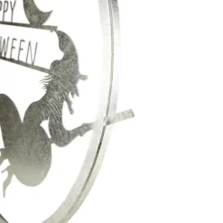 Northlight 17" Silver Flying Witch Happy Halloween Wall Sign -Northlight GUEST edf6c46d 5236 4fdf b286 56966e836f0f