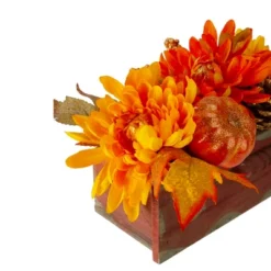 Northlight 14" Autumn Harvest Maple Leaf And Berry Arrangement In Rustic Wooden Box Centerpiece -Northlight GUEST ee4c7301 049c 49f4 8e72 50568f13a603