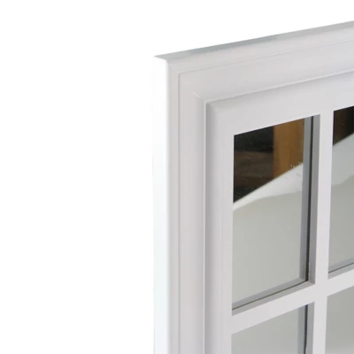 Northlight 17.5" White Mullions Windowpane Square Wall Mirror 3 Northlight 17.5" White Mullions Windowpane Square Wall Mirror