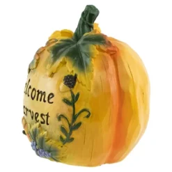 Northlight 7" Orange "Welcome Harvest" Pumpkin Fall Tabletop Decoration -Northlight GUEST ef01d690 6c14 4f44 ac82 7b6136f1f399