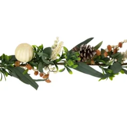 Northlight 5' X 6" Green Gourds And Foliage Artificial Fall Harvest Garland - Unlit -Northlight GUEST ef3e8938 67ba 46eb acdc 823e9dc107eb