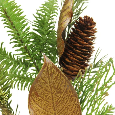 Northlight 19" Autumn Harvest Asheville Fruit Pine And Lemon Artificial Thanksgiving Spray 4 Northlight 19" Autumn Harvest Asheville Fruit Pine And Lemon Artificial Thanksgiving Spray - Image 2