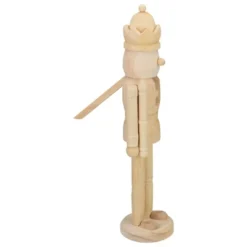 Northlight 14.75" Unfinished Paintable Wooden Christmas Nutcracker With A Crown -Northlight GUEST f3bca21a f430 4cd2 9b9e b00418c16e84