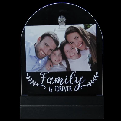 Northlight LED Lighted Family Is Forever Picture Frame With Clip - 4" X 6" 3 Northlight LED Lighted Family Is Forever Picture Frame With Clip - 4" X 6"