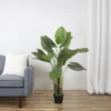 Northlight 47" Potted Two Tone Green Wide Taro Leaf Artificial Floor Plant -Northlight GUEST f7de76a0 077f 4c17 8120 8011788e85e2