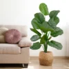 Northlight 4' Potted Two Tone Green Calathea Artificial Floor Plant -Northlight GUEST fc0fc536 572b 4c76 9e55 cd55852789f6