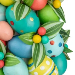 Northlight 17" Colorful Easter Egg Tree In Yellow Gingham Pot -Northlight GUEST fdd61961 bffc 40e5 83a2 08c2b829b249