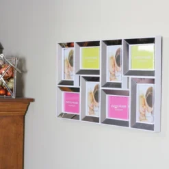 Northlight 27.5" White Trimmed Glass Encased Collage Photo Picture Frame Wall Decoration -Northlight GUEST fe6f65a0 f475 4972 ac96 a4e822c56cce
