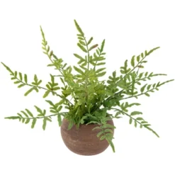 Northlight Real Touch™ Artificial Fern Plant In Orb Pot 11" -Northlight GUEST fe7884c7 cd89 4134 8395 93355df0ae49